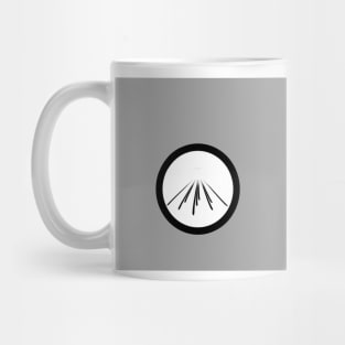 black circles and lines Mug